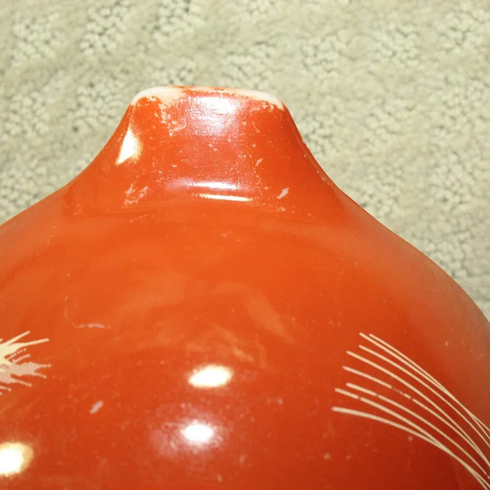 Vintage 1.5 Qt Pyrex Autumn Harvest Wheat Mixing Bowl 442 With Wheat Stalks